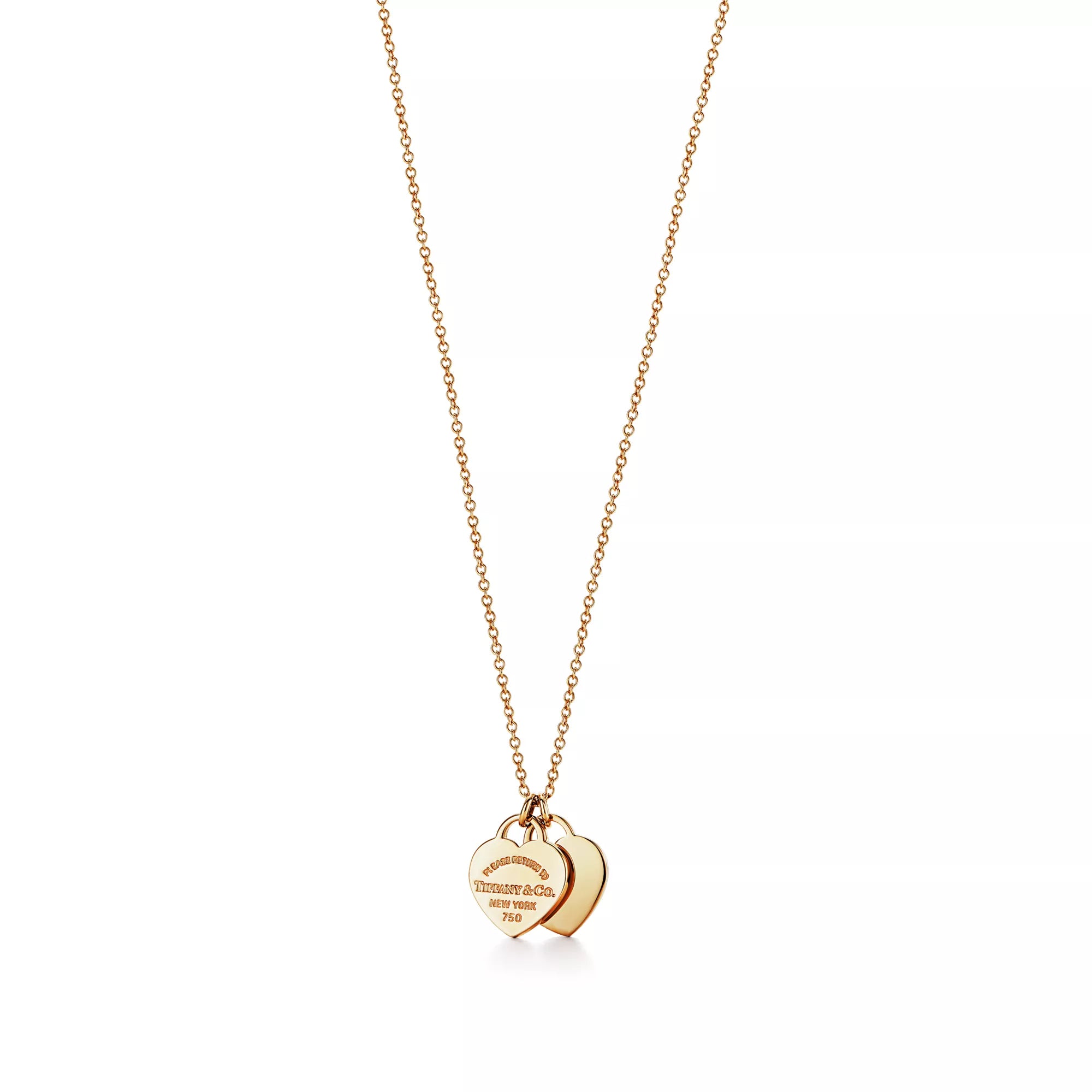 Tiffany Doppelherz Kette