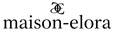 logo maison-elora modern elegant schwarzes logo mit transparentem hintergrund